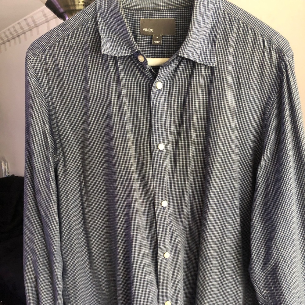 Vince Button Down Shirt - Medium